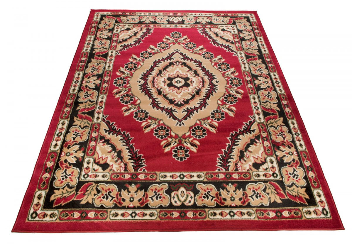 TEPPICH ATLAS Beige Rot 300/400 cm - Beige/Rot, Textil (300/400cm) - Tapiso