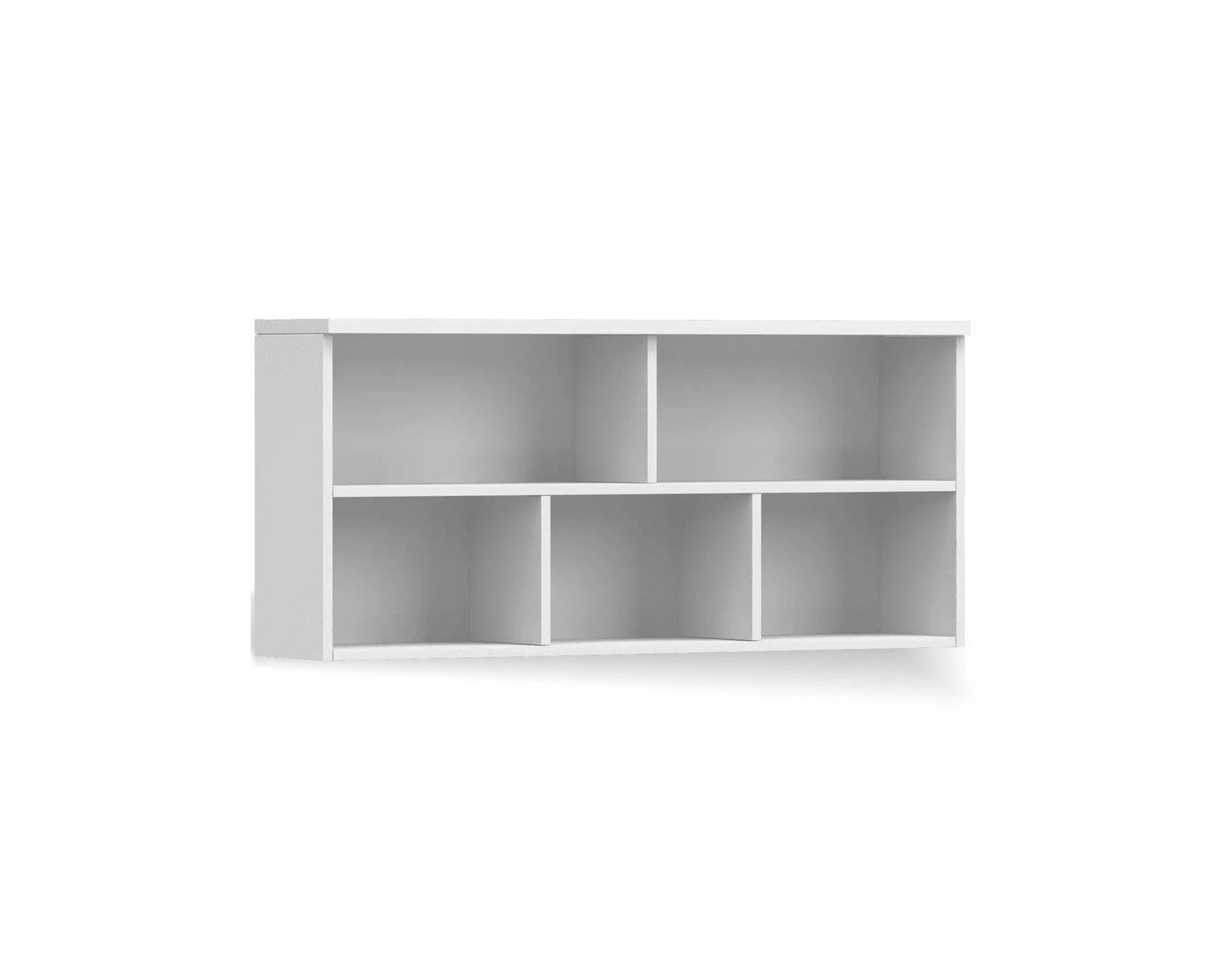 Deine Möbel 24 Kinder-Wandregal Weiß 110x51x23 cm