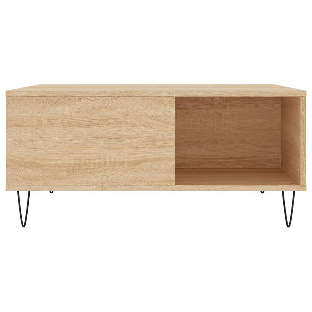 COUCHTISCH Sonoma-Eiche 80x80x36,5 cm Holzwerkstoff - Braun, Holzwerkstoff (80/80/36.5cm) - furnicato