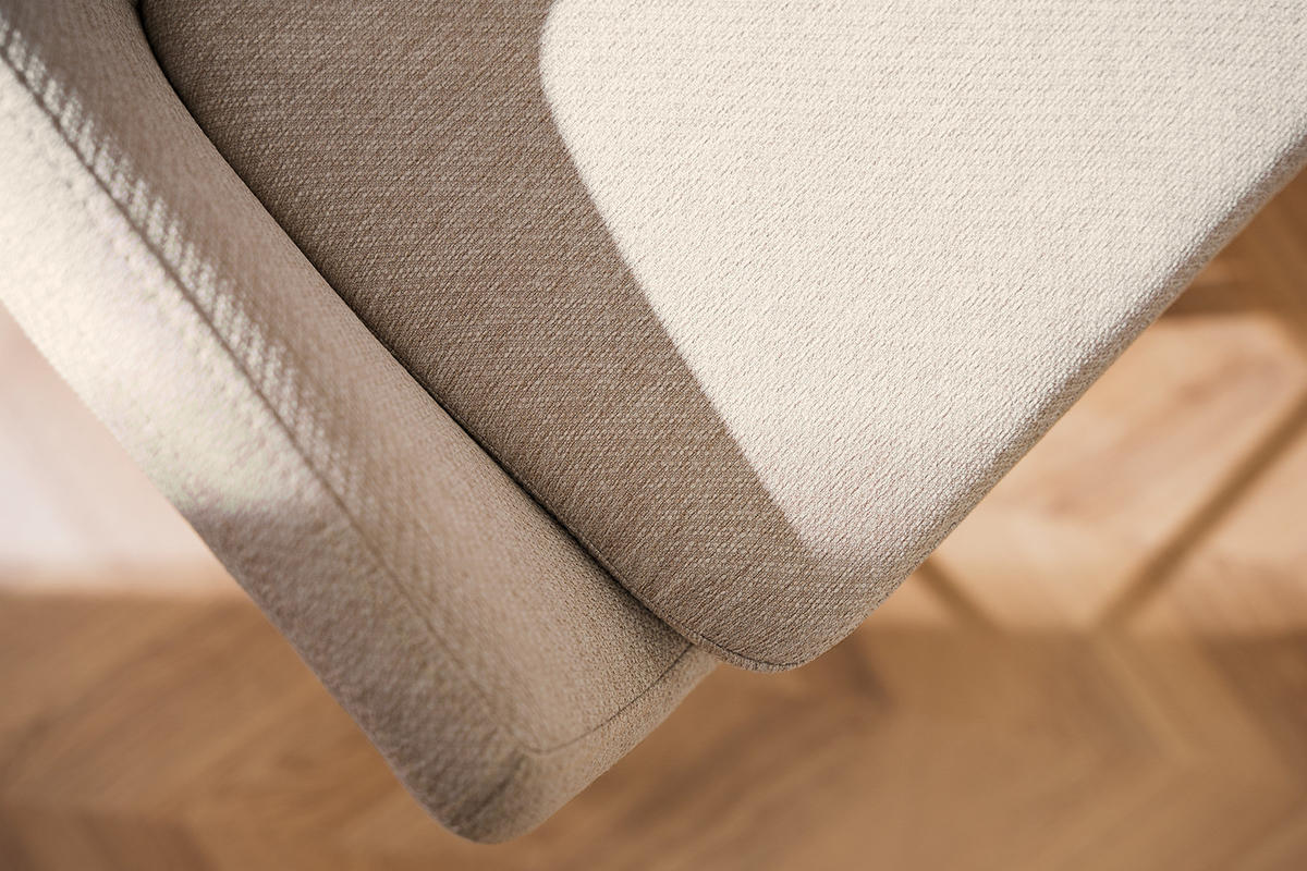 BARSTUHL - Eichefarben/Beige, Textil (55/101/54cm) - home24