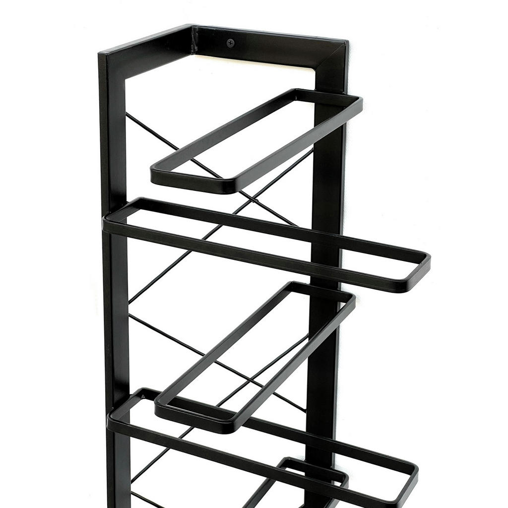 Thumbnail - DanDiBo Weinregal, Schwarz, Metall, 30x72x30 cm, Wohnzimmer, Regale, Weinregale