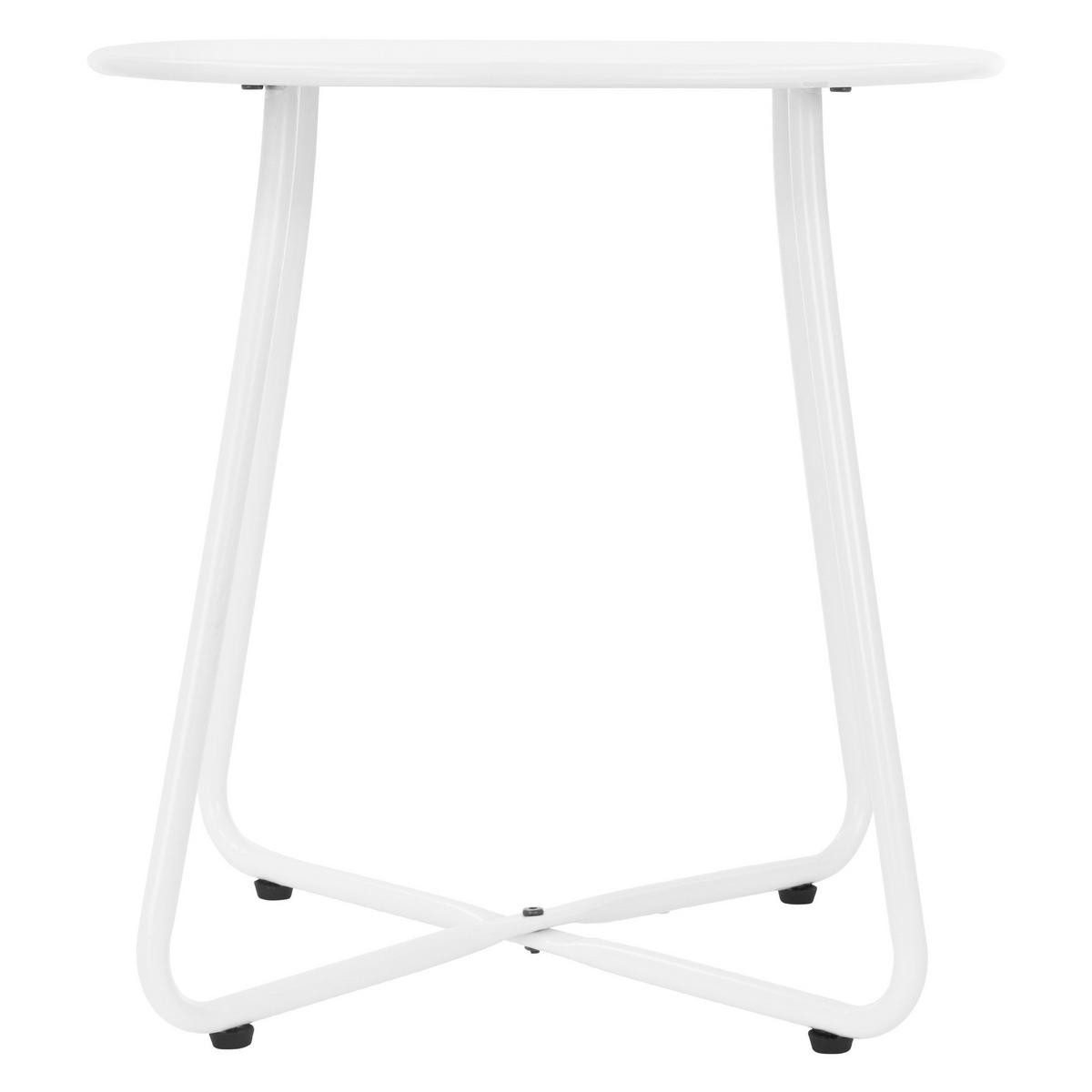 BEISTELLTISCH rund Weiß 52/46 cm - Weiß, Holzwerkstoff (52/52/46cm) - ML-DESIGN