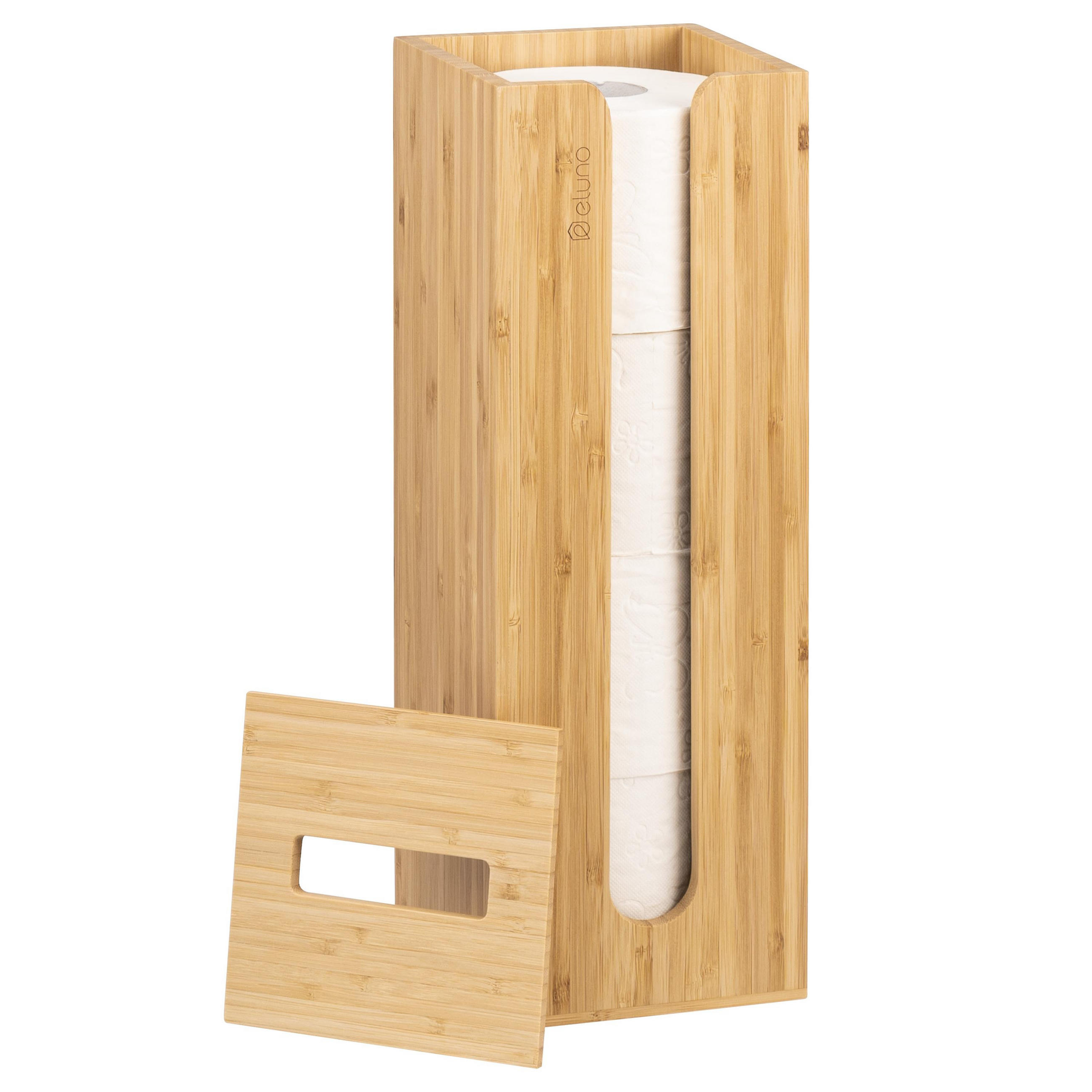 TOILETTENPAPIERHALTER, für 4 Ersatzrollen, Bambus - Braun, Holz (14.5/42/14.5cm) - eluno