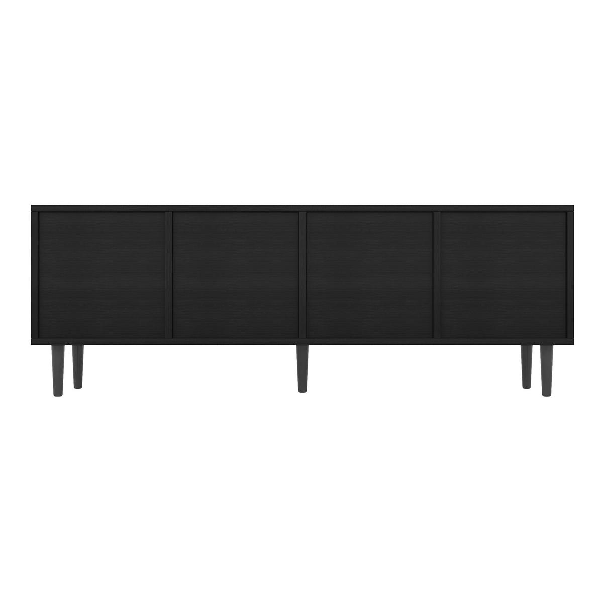 TV-SCHRANK Schwarz 150/38/55 cm - Schwarz, Holzwerkstoff (39.5/55/120cm) - Urban Meuble