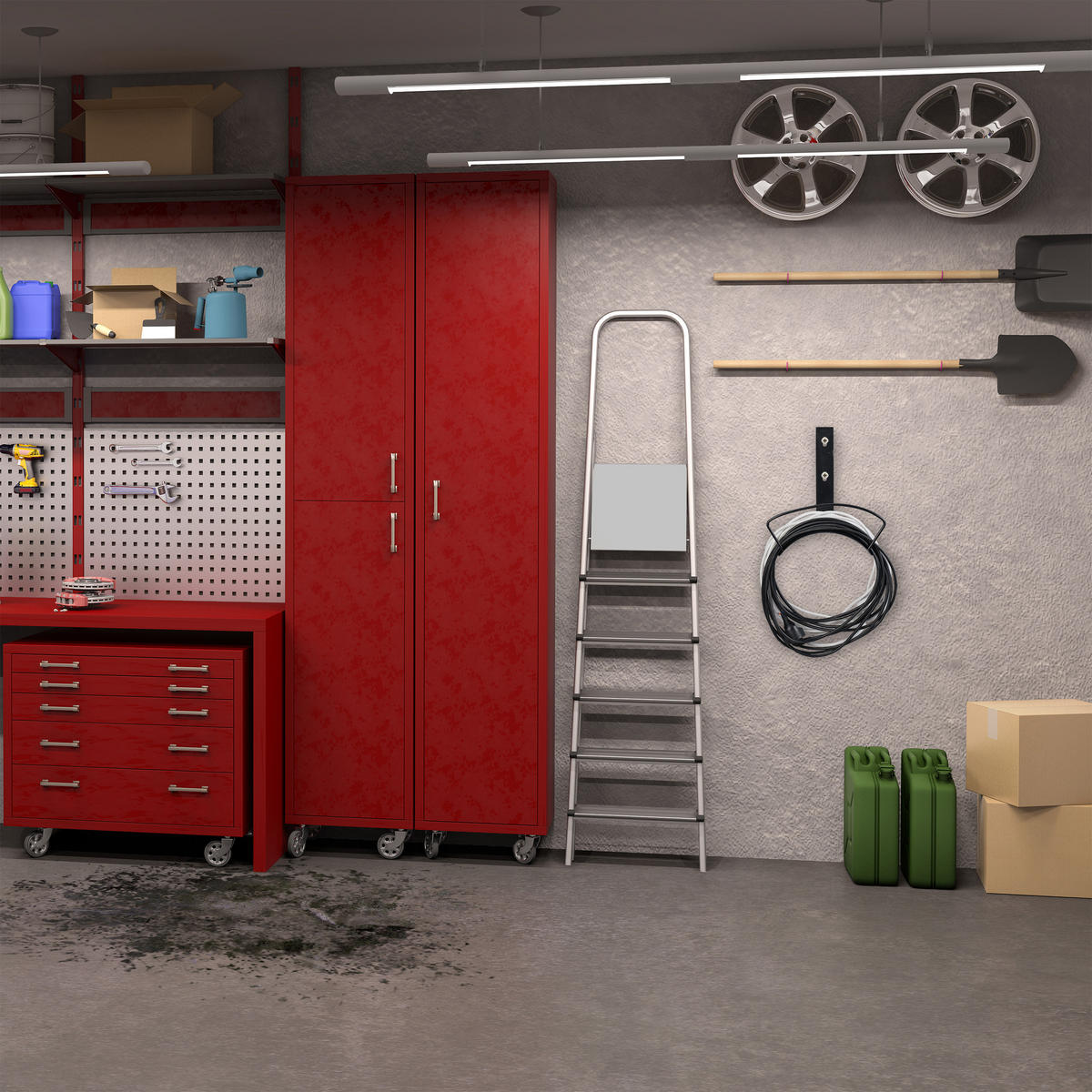 SCHLAUCHHALTER - Schwarz, Metall (32.5/32/16cm) - Relaxdays