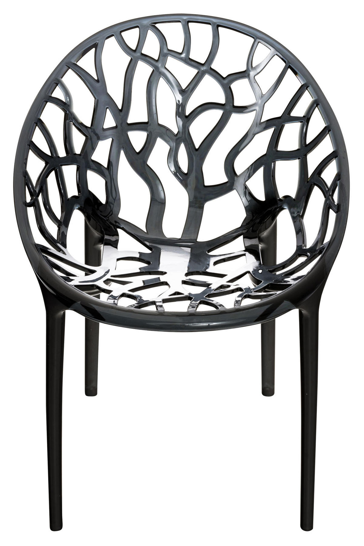 GARTENSTUHL Kunststoff schwarz - Schwarz, Kunststoff (59/80/60cm) - CLP