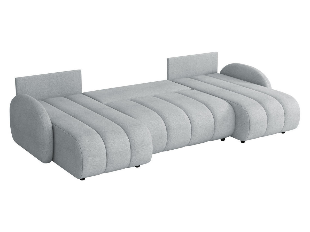WOHNLANDSCHAFT Zara LC2rLC - Schwarz/Grau, Holz/Kunststoff (318/88/160cm) - MIRJAN24