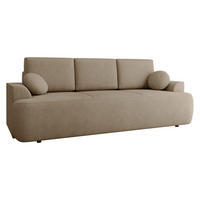 SCHLAFSOFA Velo - Hellbraun/Schwarz, Holz/Kunststoff (248/94/110cm) - MIRJAN24