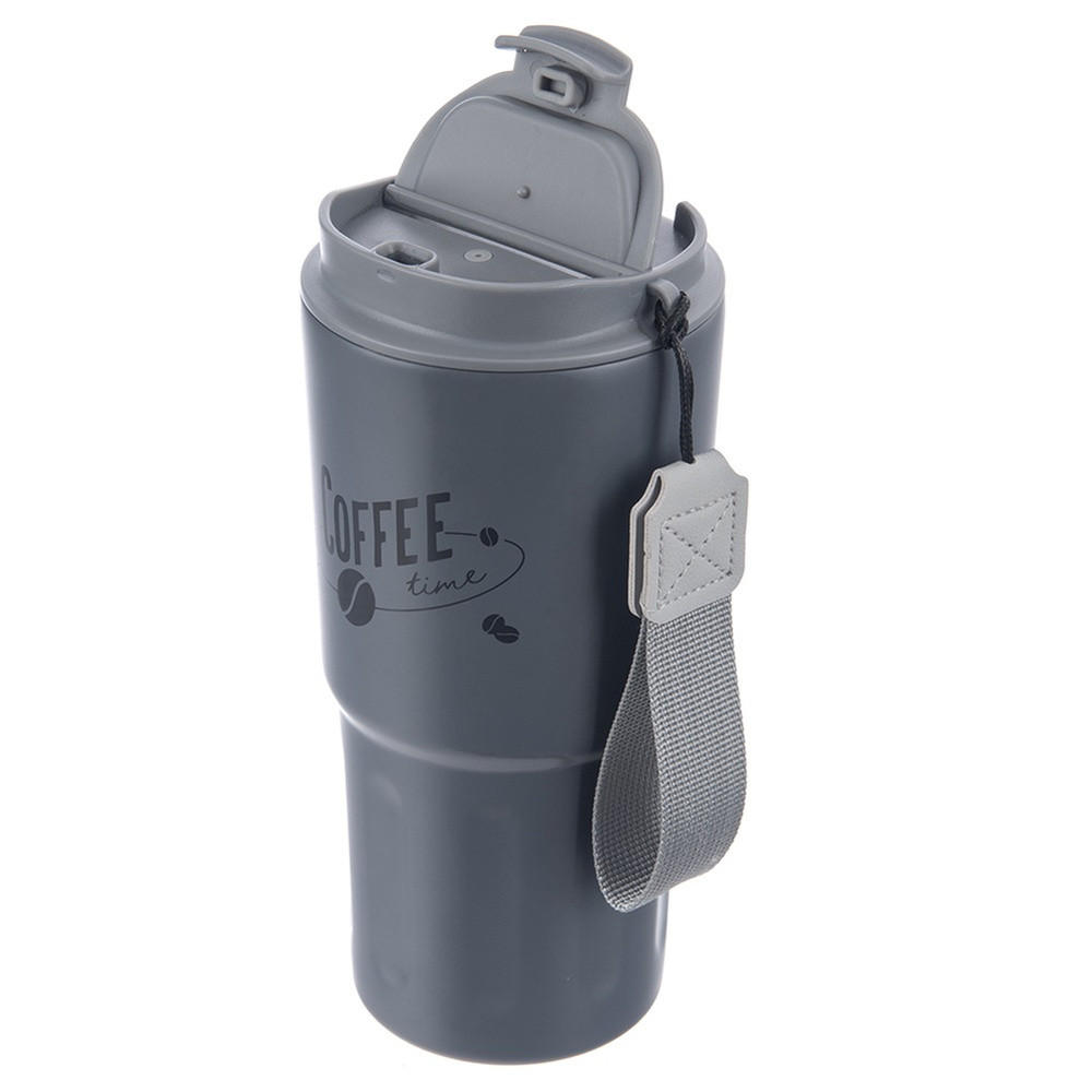 THERMOBECHER Termo Coffee 590 ml Grau - Grau, Metall (0.59L) - Orion 