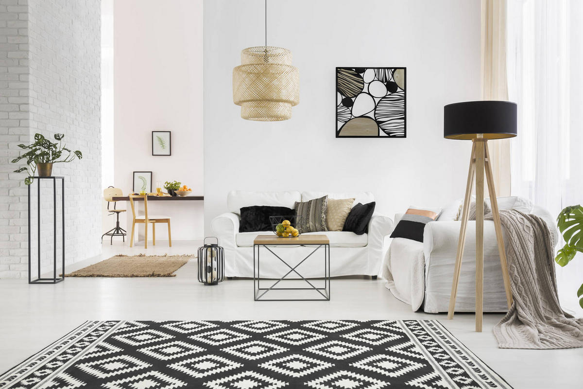 WANDDEKO Schwarz 78/78 cm - Schwarz, Metall (3.7/78/3cm) - KUNSTLOFT