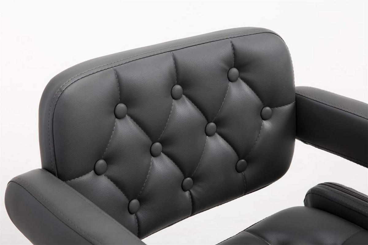 BARHOCKER Dubai, 2er Set, Gestell Metall in Chromoptik, Kunstleder Grau - Chromfarben/Grau, Kunststoff/Textil (52/100/55cm) - TPFLiving