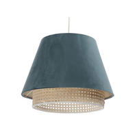 HÄNGELEUCHTE Türkis 40/25 cm - Türkis, Kunststoff (40/1.3/25cm) - ONZENO