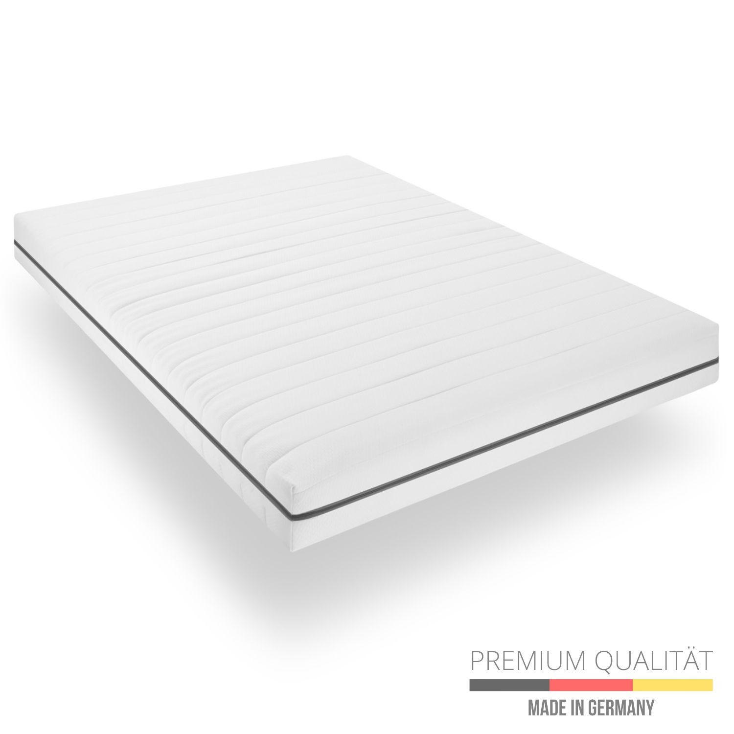 Thumbnail - Sleepneo Kaltschaummatratze, Weiß, Textil, H2 + H3, Füllung: Polyester, 90x200 cm, Oeko-Tex® Standard 100, Hergestellt i...