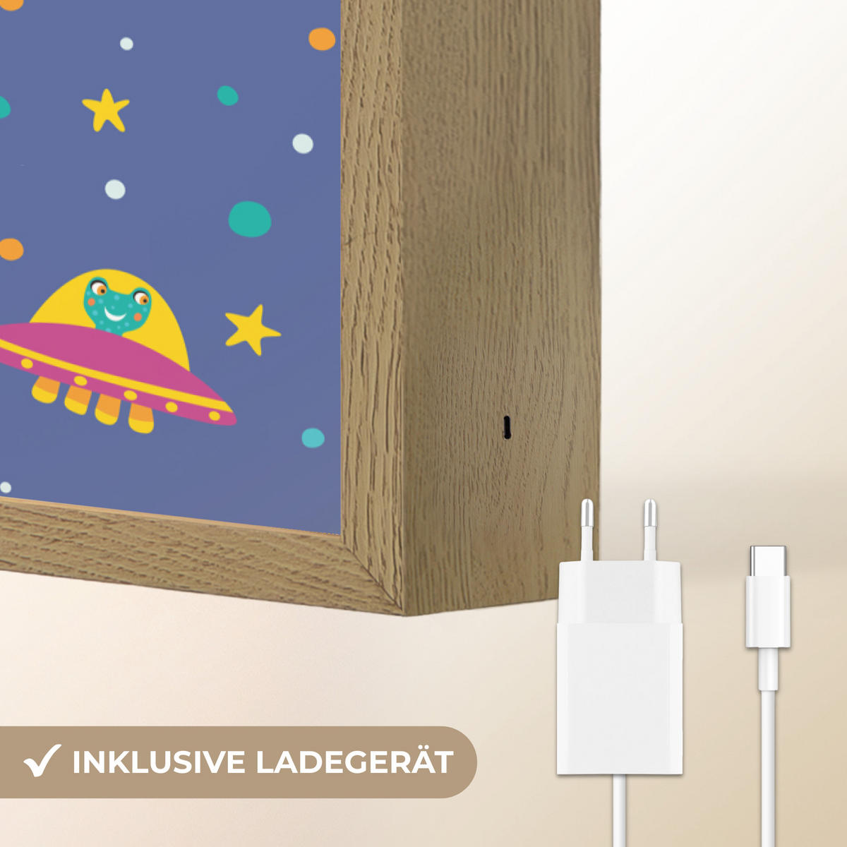NACHTTISCHLAMPE MIT AKKU Pädagogisch - Rechnen lernen - Raum - Einmaleins 60x90 cm - Dunkelblau, Holzwerkstoff (8/60/90cm) - OnlyWow