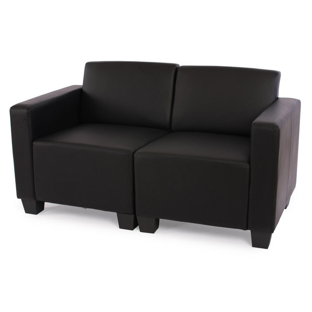 2-SITZER SOFA Schwarz - Schwarz, Textil (136/76/72cm) - MCW