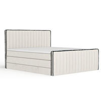 BOXSPRINGBETT Nocturne Beige 180/200 cm - Beige/Schwarz, Holz/Holzwerkstoff (180/200cm) - Maison de Reve