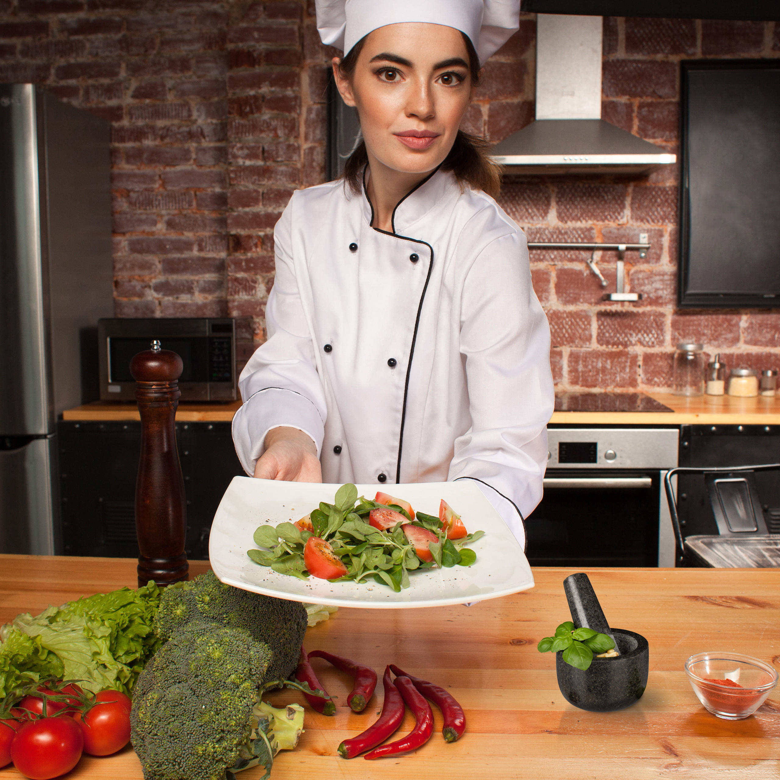 MÖRSER - Anthrazit, Stein (8.5/6/8.5cm) - Relaxdays