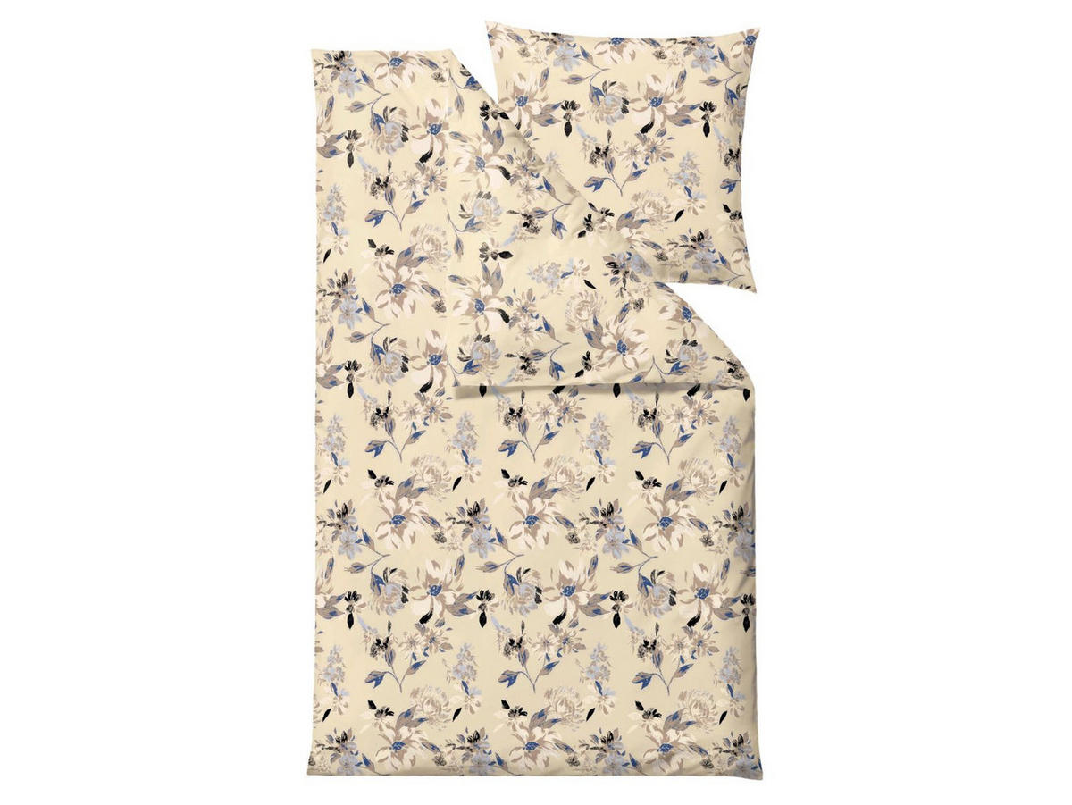 BETTWÄSCHE History Bloom beige 135/200 cm Bio-Baumwolle - Beige, Textil (135/200cm) - Södahl