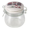 GLASBEHÄLTER Porzellandeckel Monti 450 ml - Transparent, Glas (10.4/11.3/12.9cm) - Boltze Home