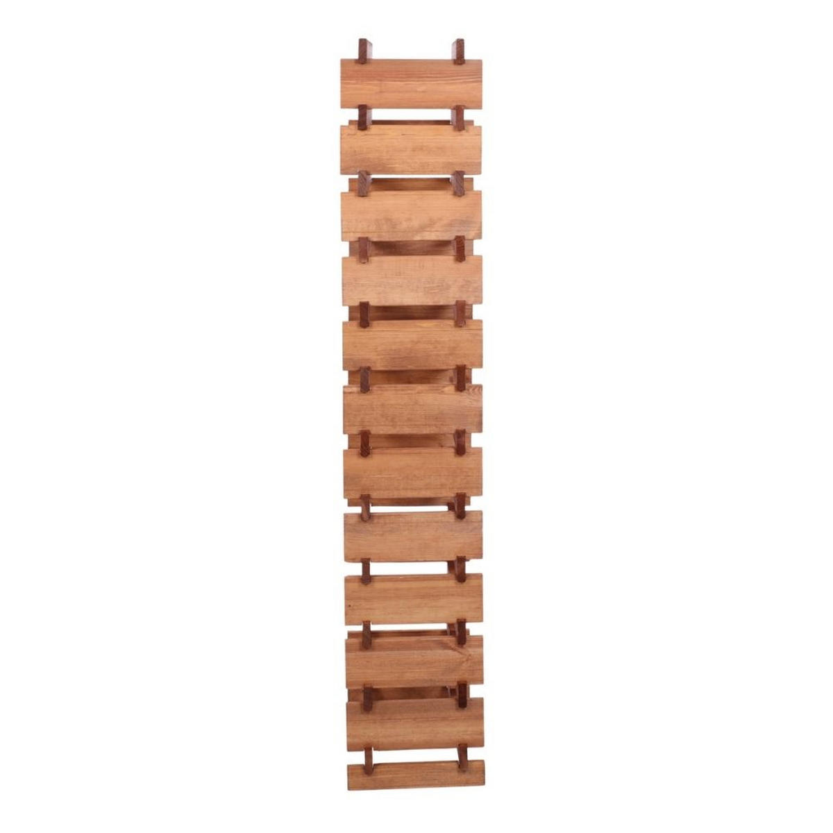 WEINREGAL VINOTECA FLEX PRO HxBxT 163x46x28cm 48 Flaschen auf 12 Ebenen Braun geölt - Braun, Holz (46/163/28cm) - PROREGAL