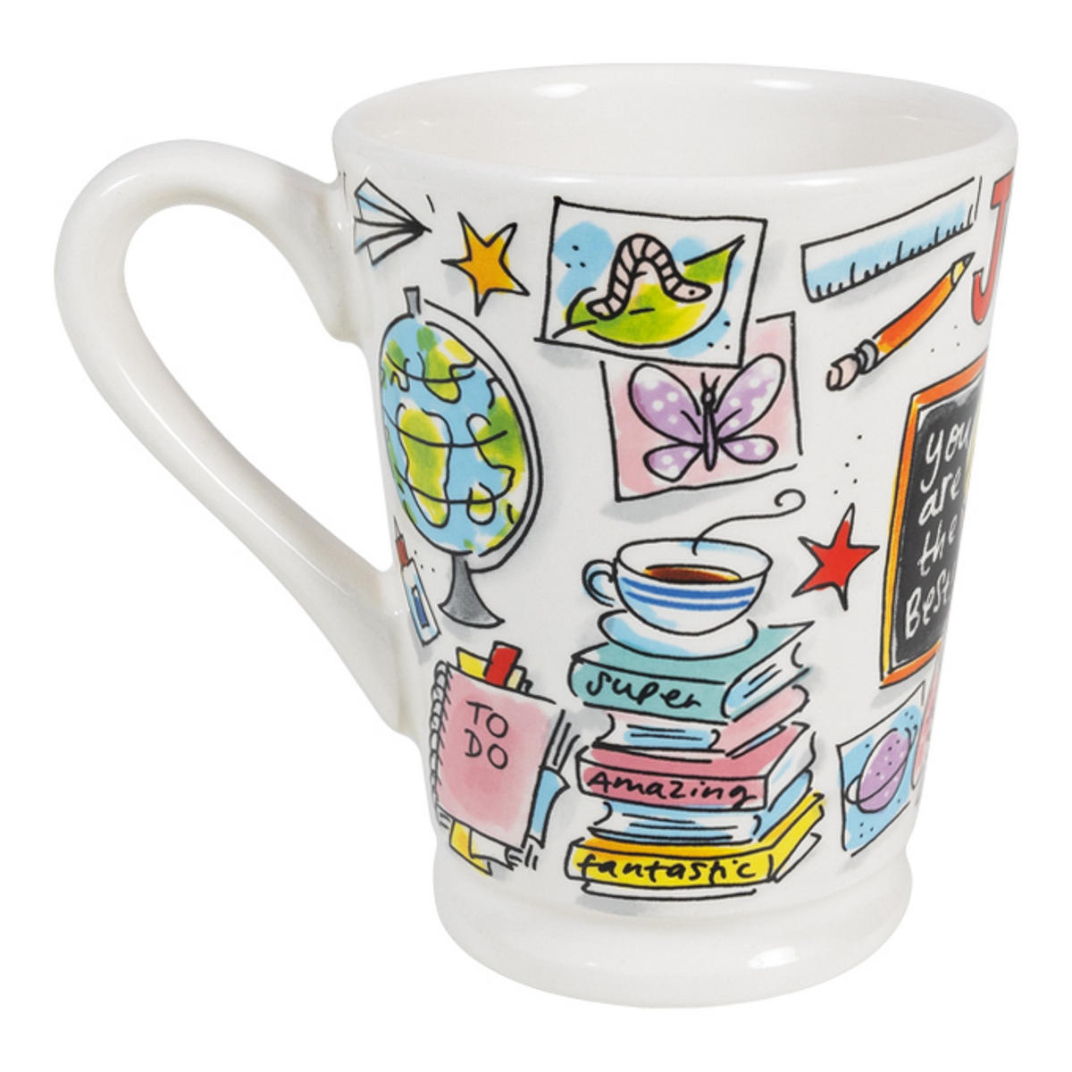 BECHER Lehrerin in Bunt - 500 ml - Multicolor, Keramik (0.5L) - Blond Amsterdam