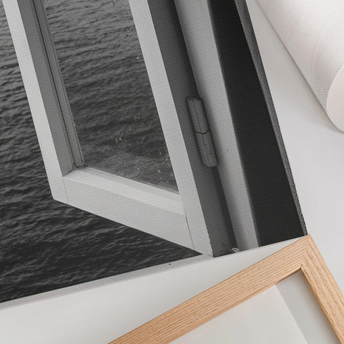 POSTER - 59x84 cm - Mana - Fenster öffnen - Schwarz, Textil (59/84/0.1cm) - TULUP