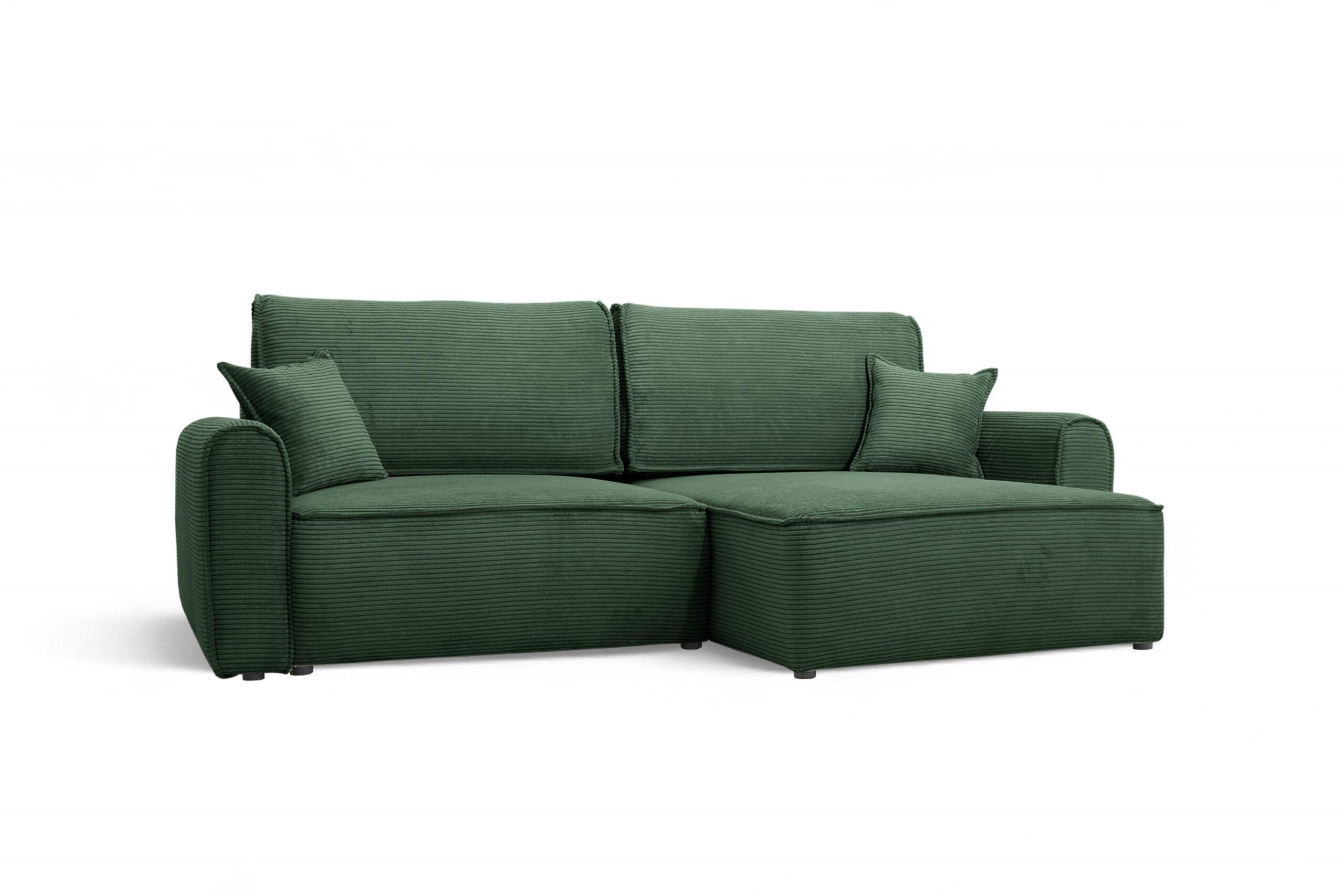 ECKSOFA mit Schlaffunktion Grüne - Grün, Textil (244/148cm) - Furnisell