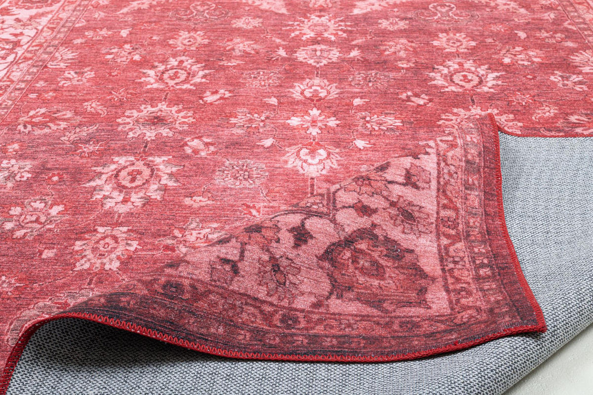 VINTAGE-TEPPICH Adara 70x140 cm - Rot, Textil (70/140cm) - Gino Falcone