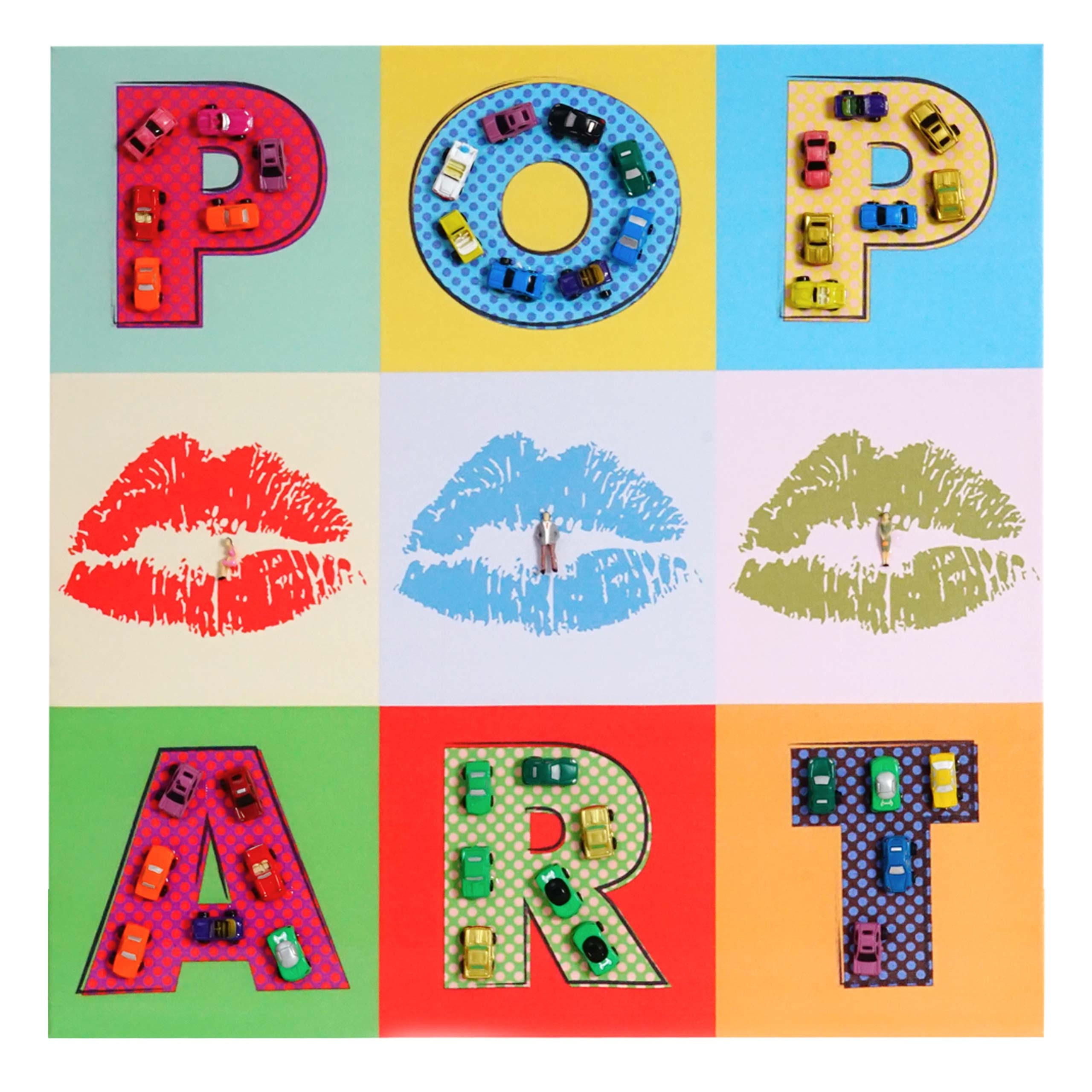 MCW PLÁTNĚ POP ART + AUTA Vícebarevné