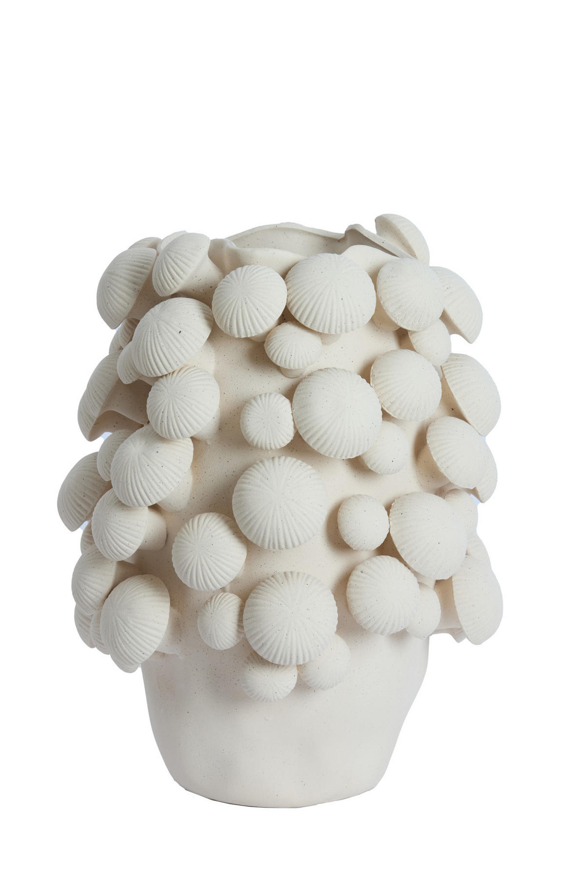 VASE Plentzia Weiß Ø33,5/46 cm - Weiß, Keramik (46cm) - Light & Living