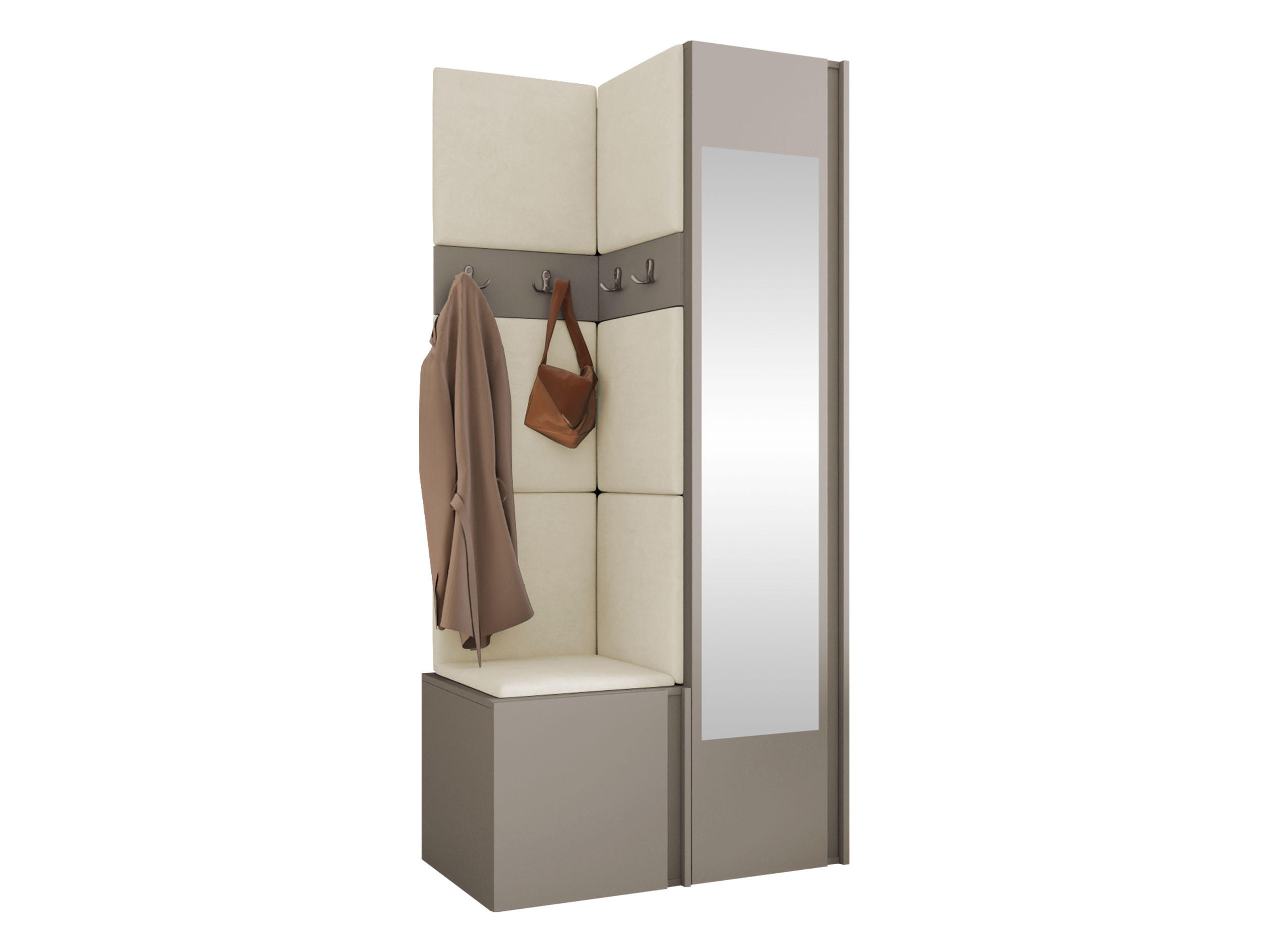 Mirjan24 Garderoben-Set Kaschmir, Beige 82x186x46 cm