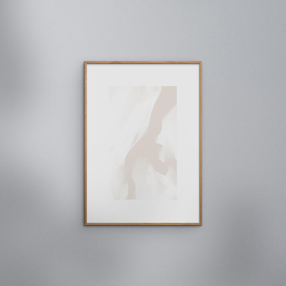 POSTER mit Rahmen N. Atelier - Tons Faibles - Eichefarben/Naturfarben, Holz/Papier (50/70cm) - Poster&Frame