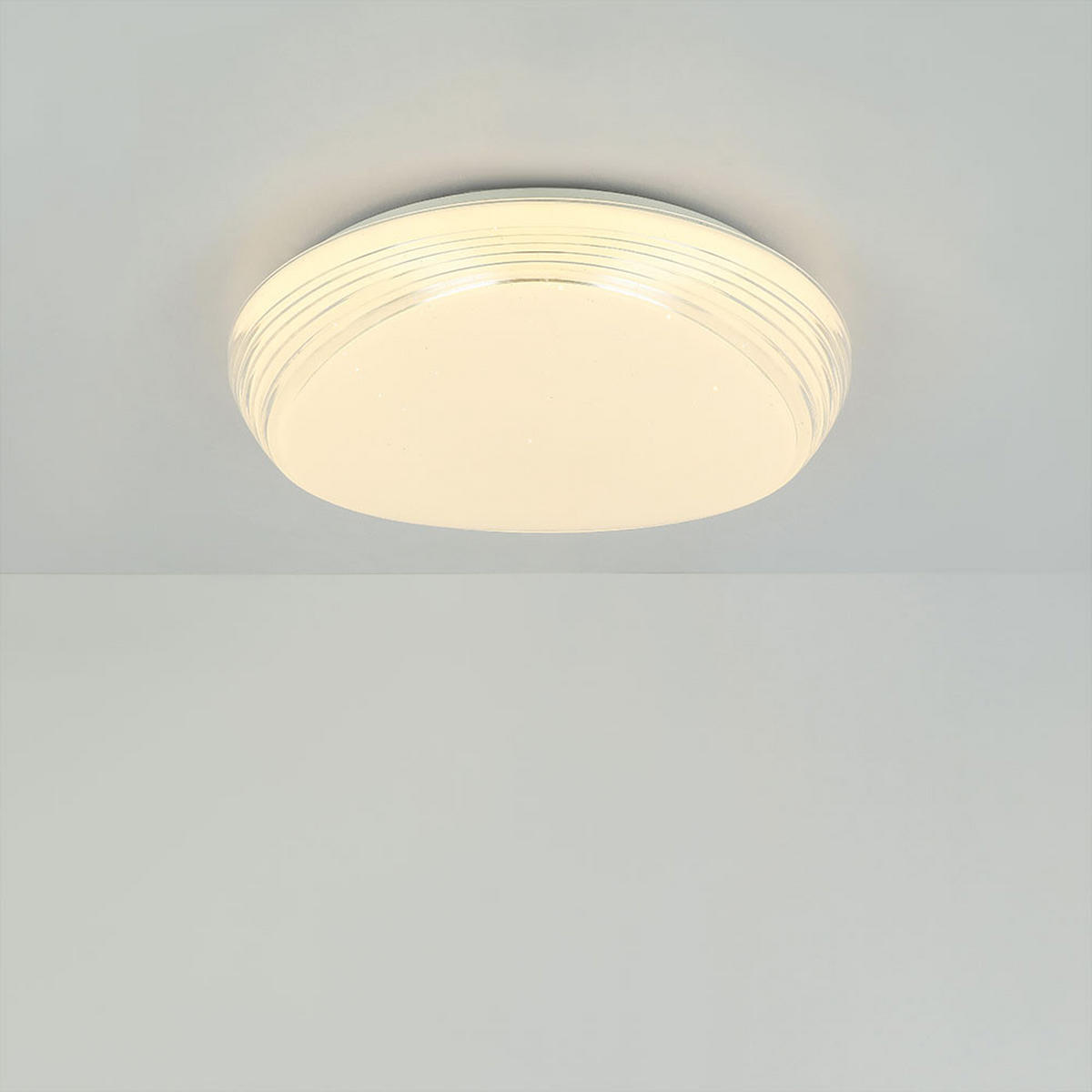 LED DECKENLEUCHTE LUCAS Weiß Opal - Weiß, Metall (55/55/10cm)