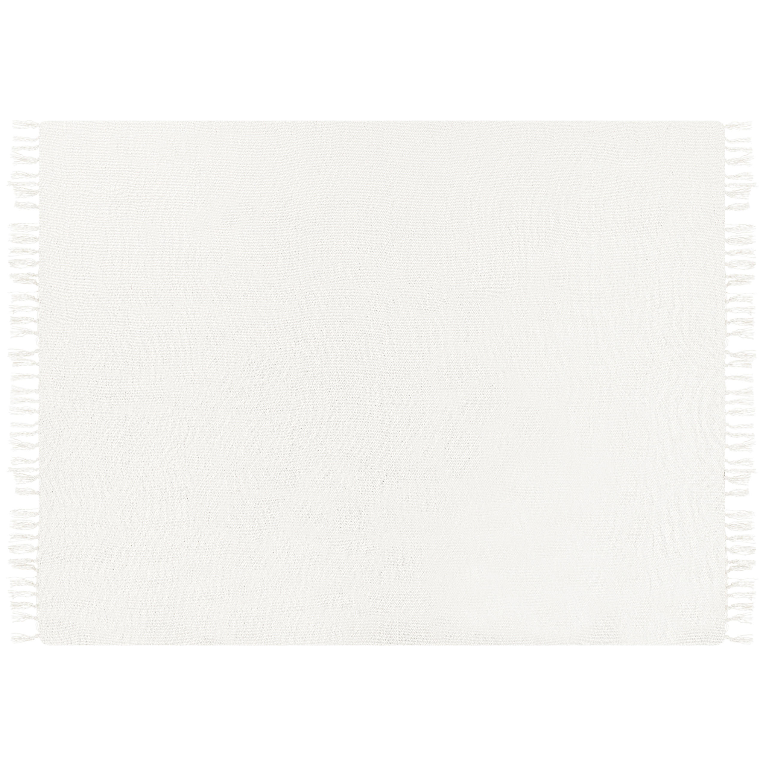 DECKE Weiß 150/200 cm Chaohani - Weiß, Keramik (150/200cm) - Beliani