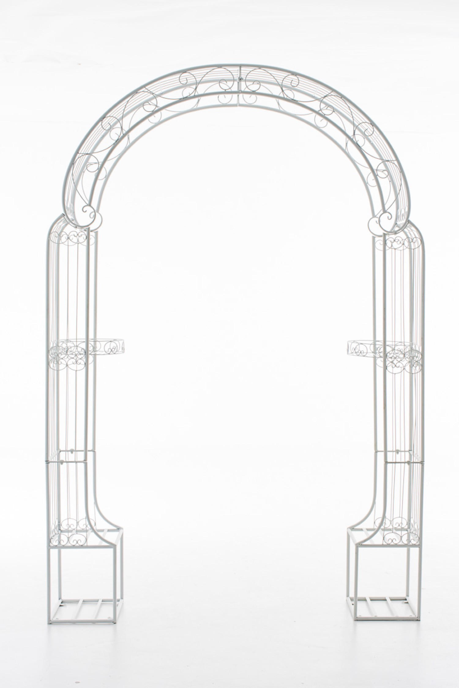 ROSENBOGEN Alesy weiß - Weiß, Metall (163/239.5/34cm) - TPFGarden