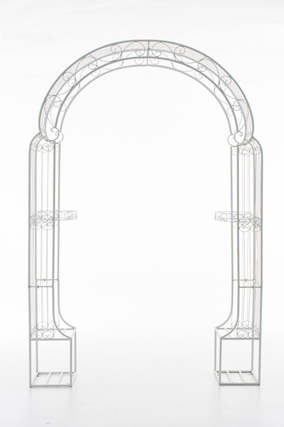 ROSENBOGEN Alesy weiß - Weiß, Metall (163/239.5/34cm) - TPFGarden