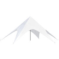 STERNZELT Tilda 12 m Kunststoff Weiß Sonnensegel - Weiß, Kunststoff (1200/500/1200cm) - DELUKE