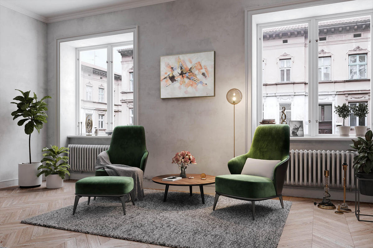 ACRYLBILD HANDGEMALT 100/75 cm - Pink/Weiß, Holz/Textil (100/75cm) - KUNSTLOFT