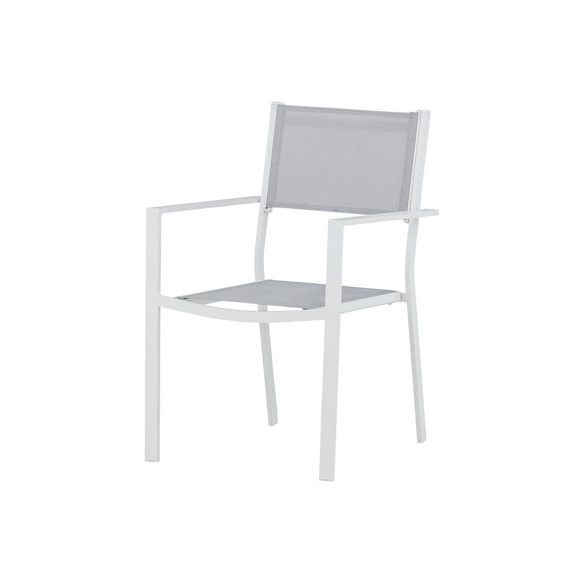 GARTENSTUHL - Weiß, Kunststoff (57/88/61cm) - home24