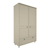 OMARA 2 vrati Gabriel Zelena - zelena, leseni material (117/197/50cm) - Petits-meubles