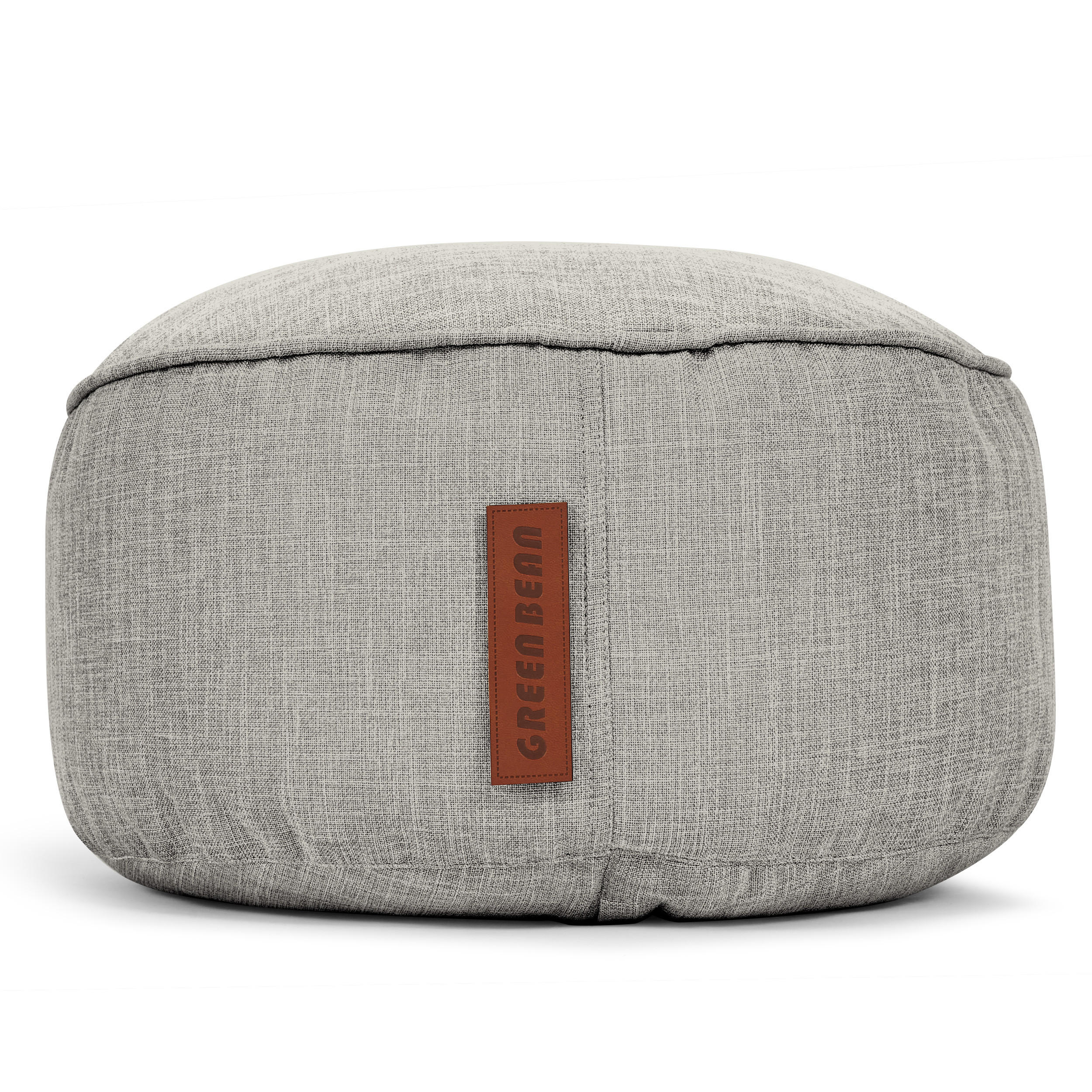 SITZSACK-HOCKER "Home Linen" 45x25cm - Grau, Textil (45/25/45cm) - Green Bean
