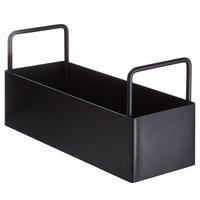 UTENSILIENBEHÄLTER Sideline - Schwarz, Metall (25/12/9cm) - BUTLERS