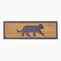 FUSSMATTE Katze, Kokos & Gummi 25/75 cm - Naturfarben, Naturmaterialien (25/75cm) - Homescapes