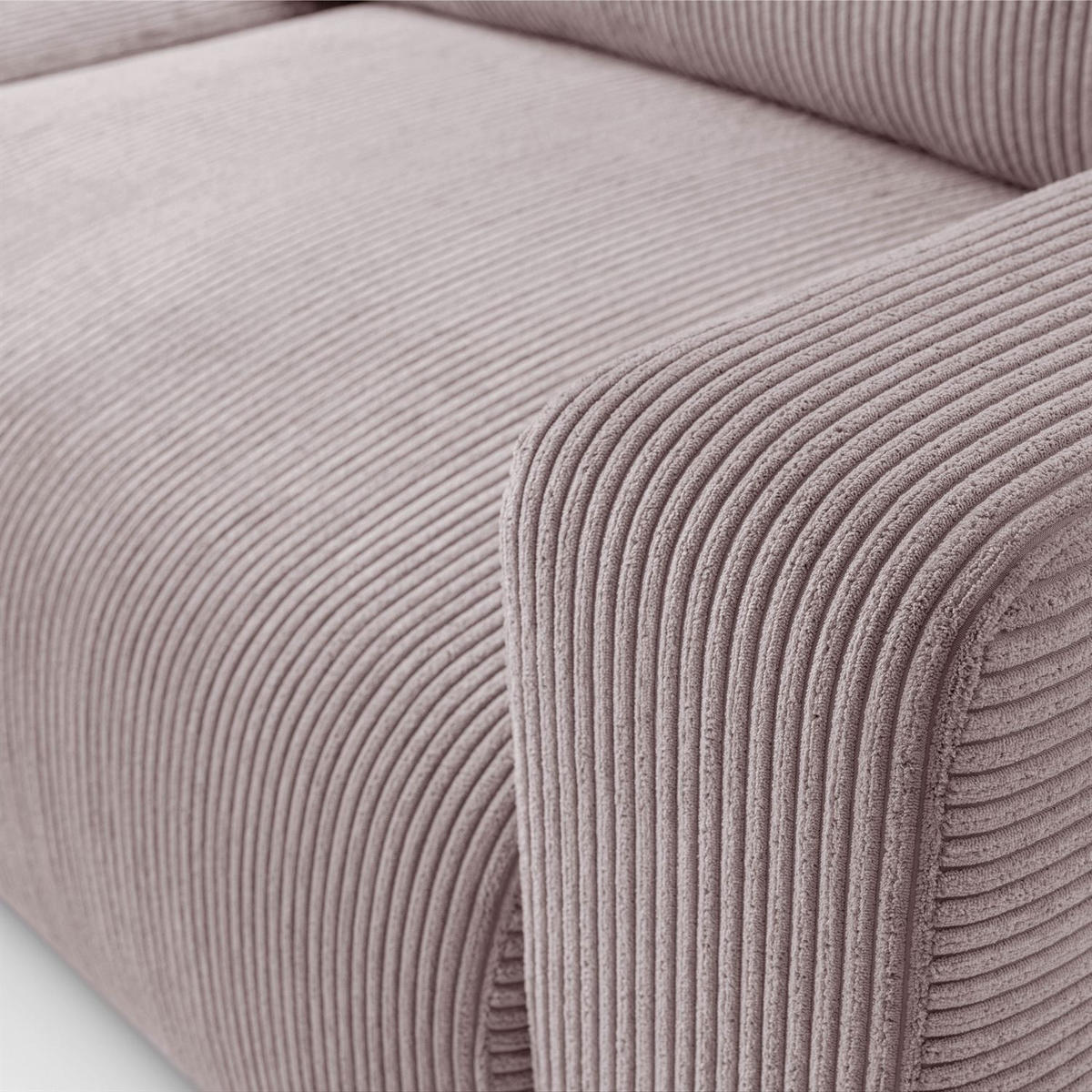 ECKSOFA OPERA L-Form mit Schlaffunktion und Bettkasten, Poso 27 - Rosa, Textil (247/143cm) - Lookway