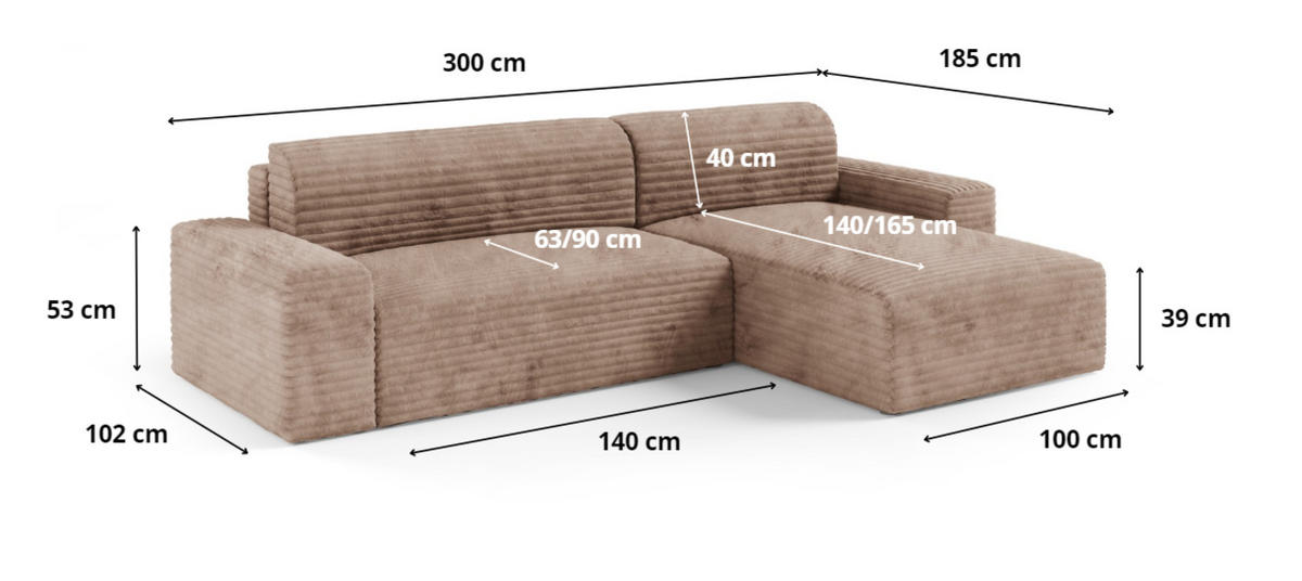 ECKSOFA mit Schlaffunktion Grün - Schwarz/Grün, Holz/Holzwerkstoff (300/185cm) - Furnisell