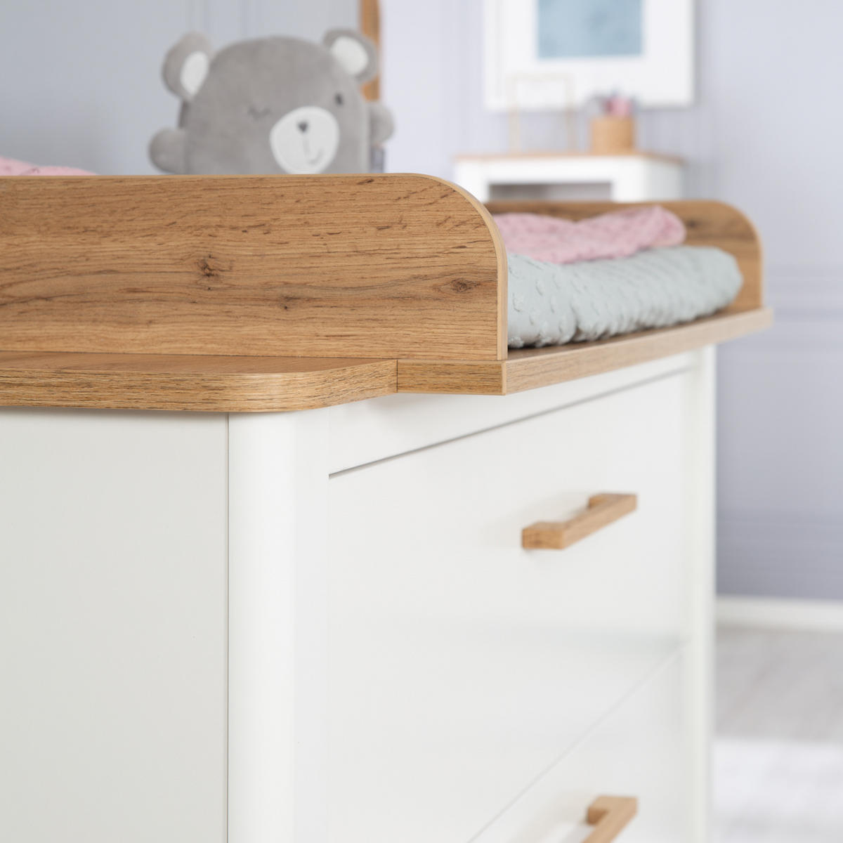 BABYZIMMER-SET Ava 3-teilig - Weiß, Holzwerkstoff (138.5/200/119cm) - Roba