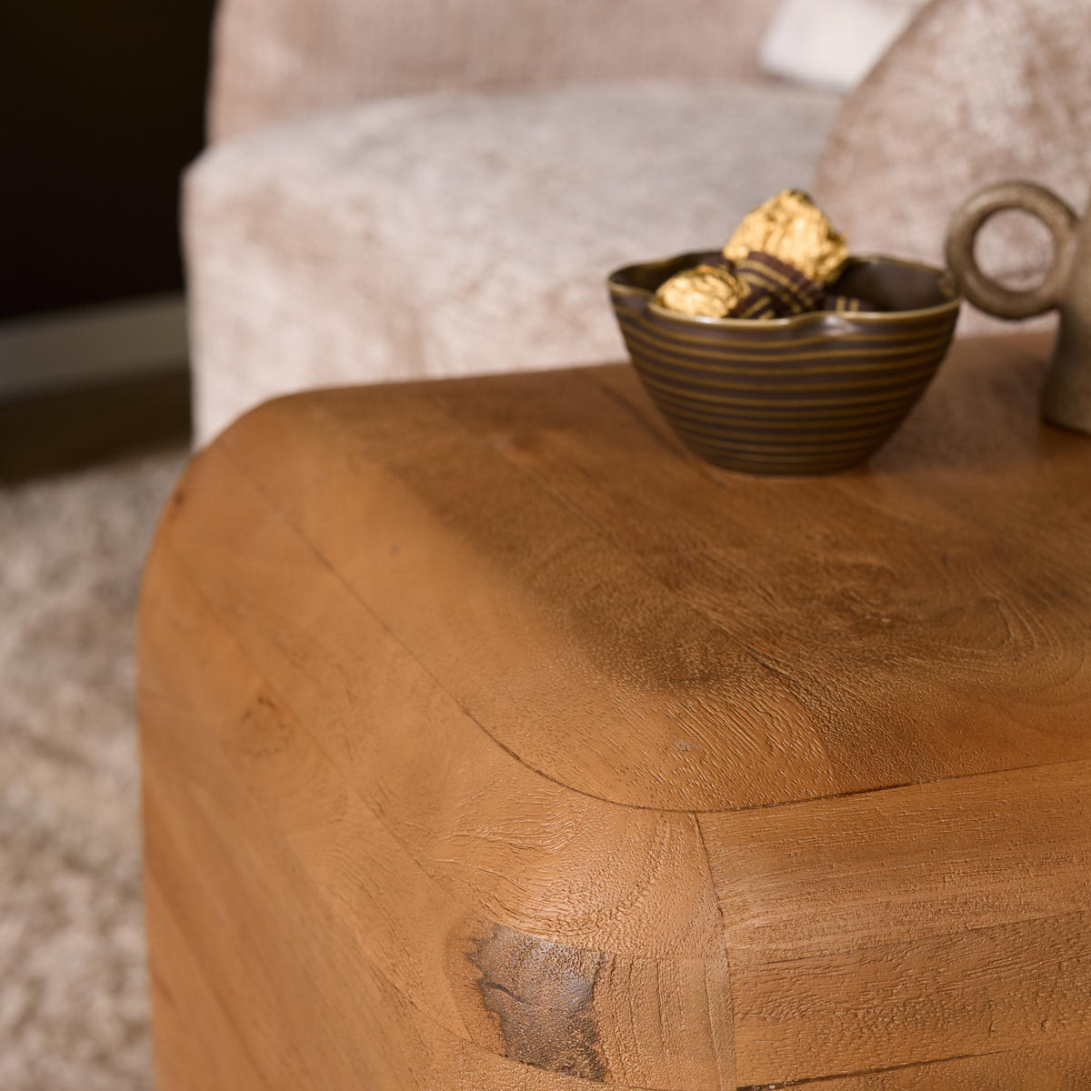 BEISTELLTISCH Braun 45/45/45 cm - Braun, Holz (45/45/45cm) - Starfurn
