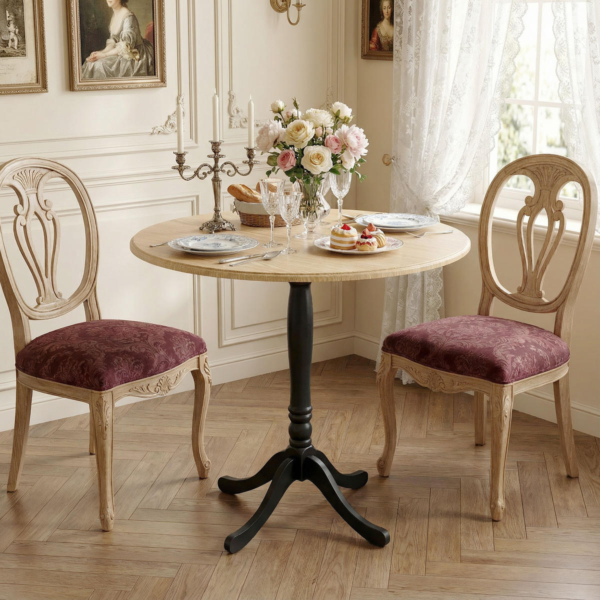 ESSTISCH Naturholz 1 Stück - Beige, Kunststoff (80/80/75cm) - GiPP