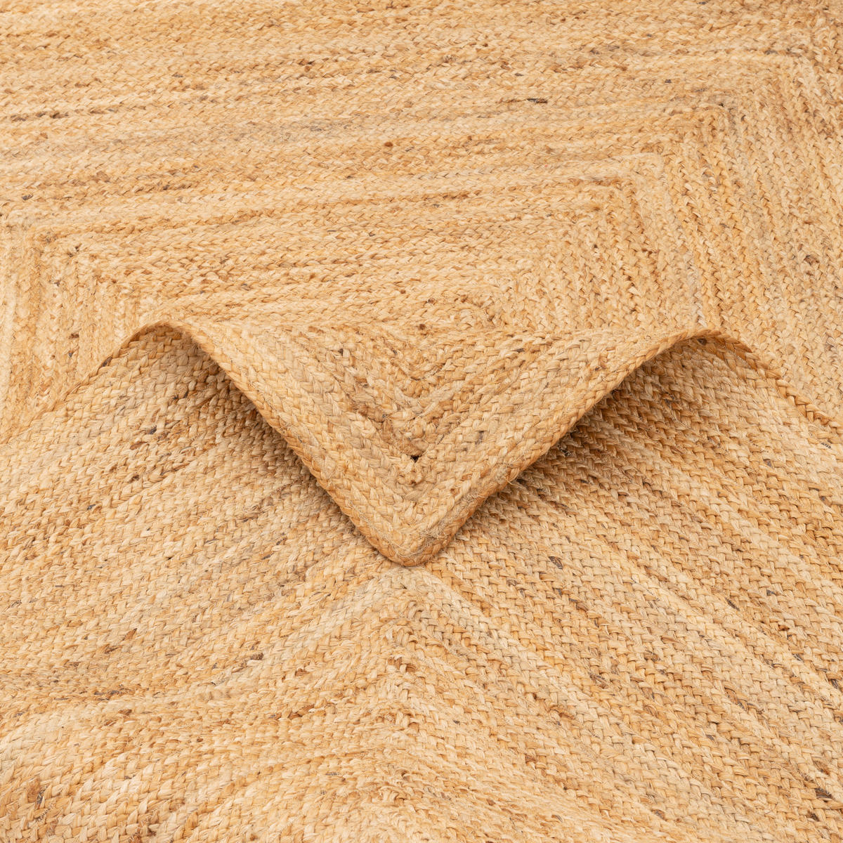 NATURFASER HANDGEFERTIGT JUTE TEPPICH NELE - Naturfarben, Textil (190/290cm) - Pergamon