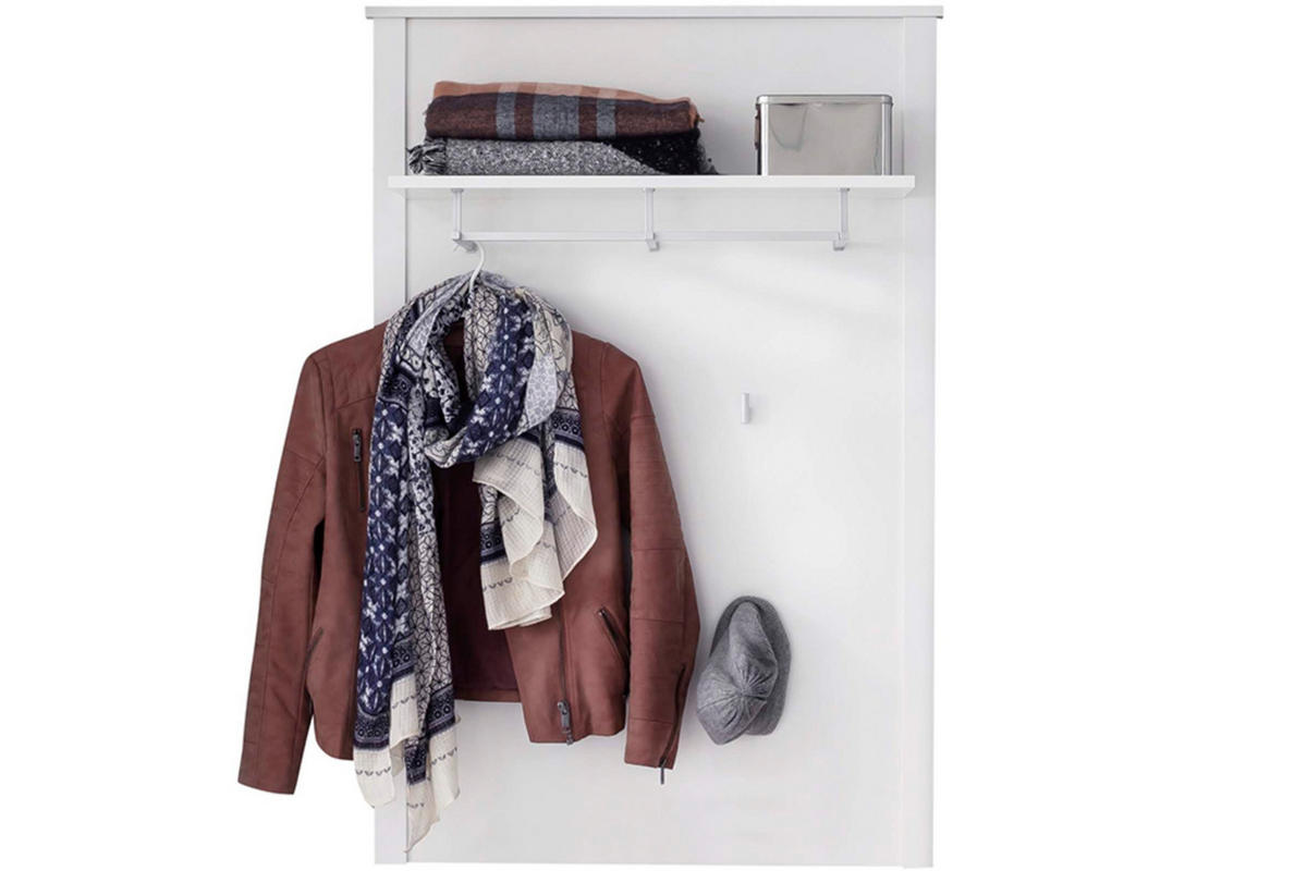 WANDGARDEROBE FARGE funktionell und vielseitig, weiß - Weiß, Holz (81/122/26cm) - KONSIMO®